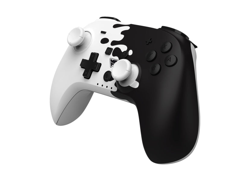 DragonShock - PopTop Black and White - Compact Bluetooth Wireless Controller for Nintendo Switch - Switch OLED - PC - Android
