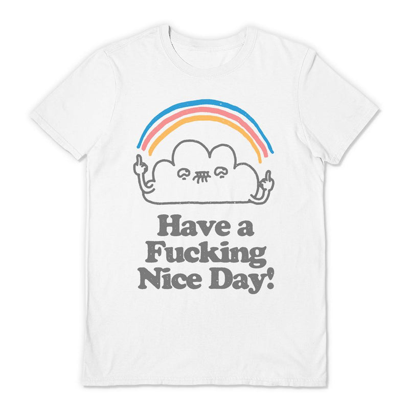 VO MARIA (HAVE A NICE F*CKING DAY) WHITE UNISEX T-SHIRT LARGE