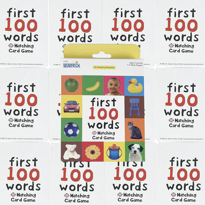 University Games First 100 Words Matching Card Game