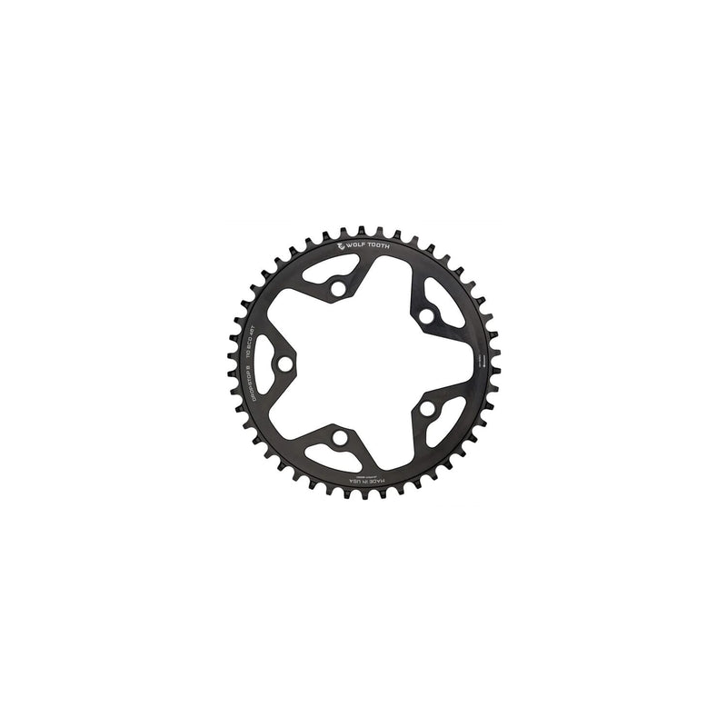Wolf Tooth 110 BCD Flat Top Gravel / CX / Road Chainring Drop Stop B 46T