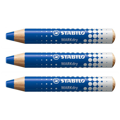 STABILO Markdry Set of 6 Marker Pencils - Blue