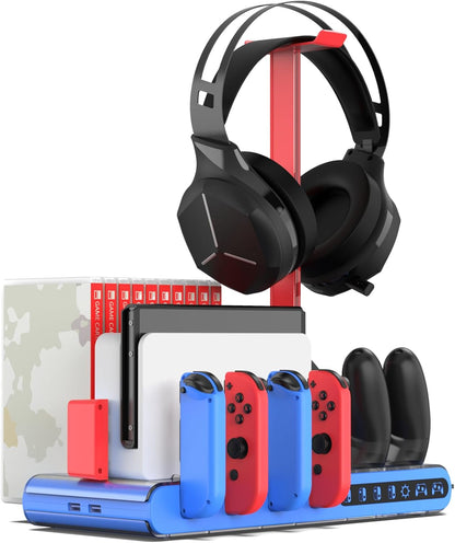 Imp Gaming DLX2 LED Multi-Function Charge and Store Stand Nintendo Switch Nintendo Switch Multi Colour