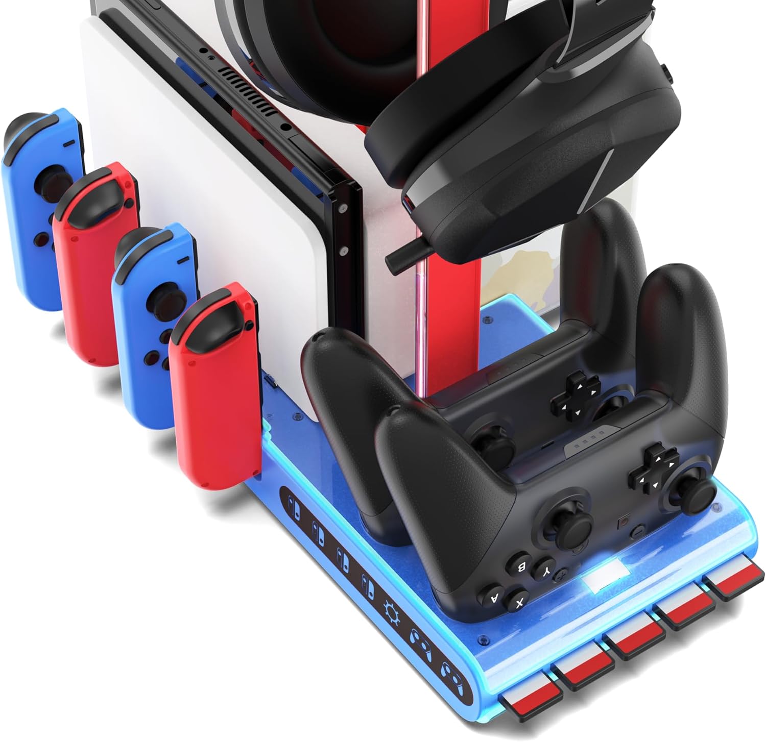 Imp Gaming DLX2 LED Multi-Function Charge and Store Stand Nintendo Switch Nintendo Switch Multi Colour