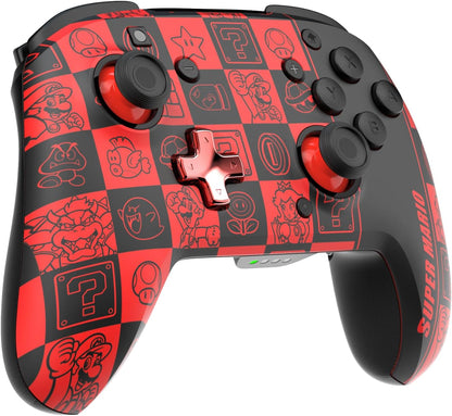 PDP Official Wireless Deluxe Controller Nintendo Switch GLOW - Super Icons
