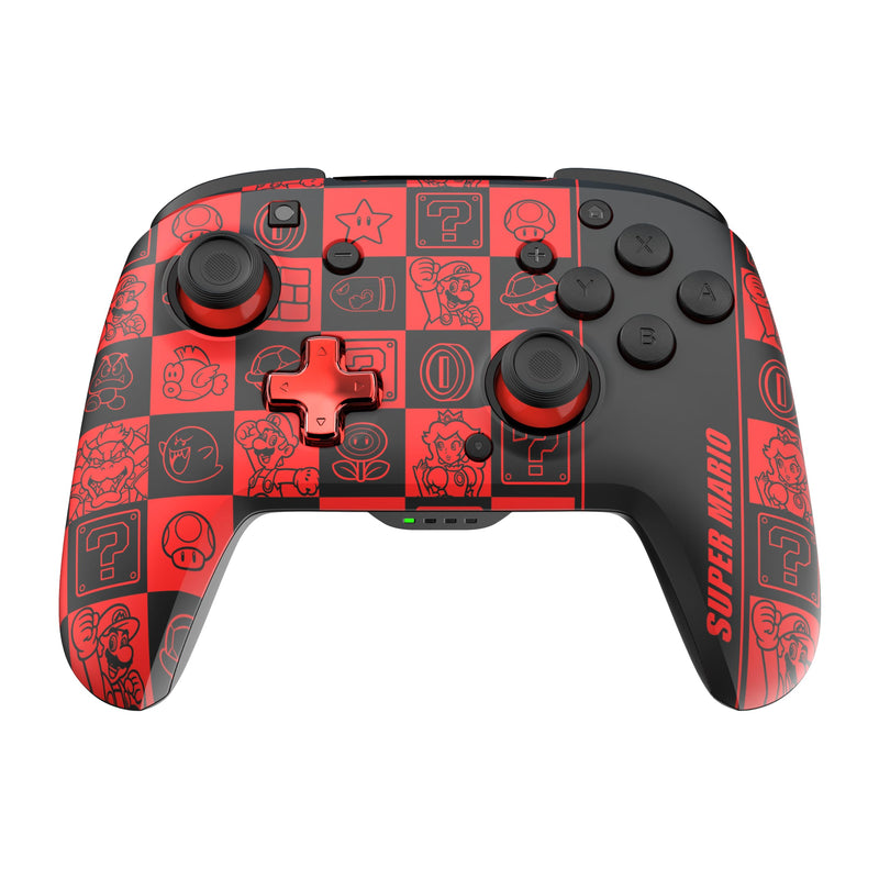PDP Official Wireless Deluxe Controller Nintendo Switch GLOW - Super Icons