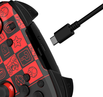 PDP Official Wireless Deluxe Controller Nintendo Switch GLOW - Super Icons