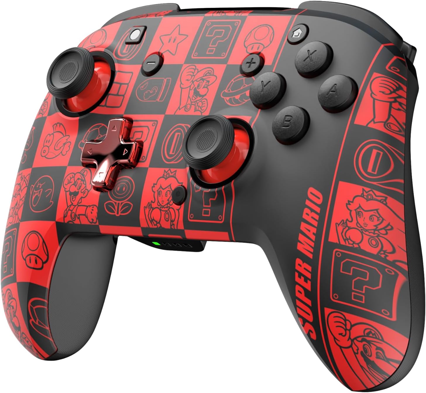 PDP Official Wireless Deluxe Controller Nintendo Switch GLOW - Super Icons