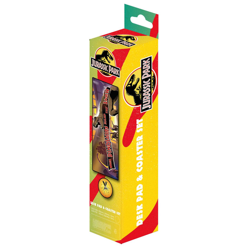 FaNaTtik Jurassic Park XL Desk Pad and Coaster Set