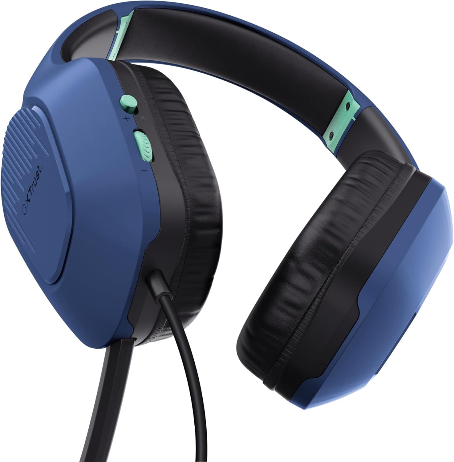 Trust Gaming GXT 415B Zirox Lichtgewicht Gaming Headset met 50mm-drivers voor PC, Xbox, PS4, PS5, Switch, Mobile, 3.5 mm Jack, 2m Kabel, Opklapbare Microfoon, Over-Ear Bedrade Koptelefoon
