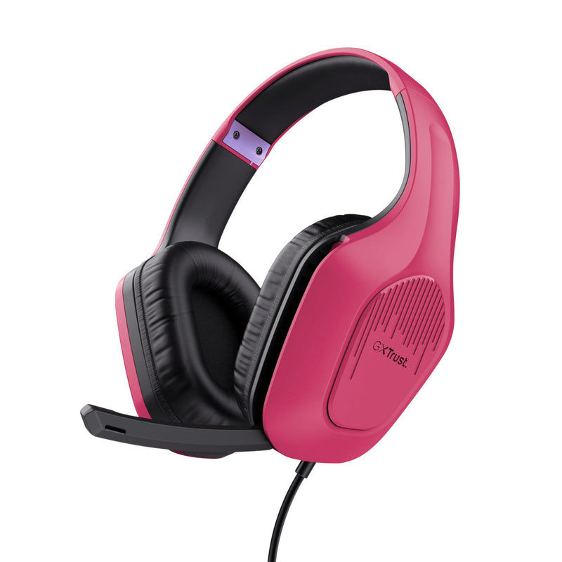 Trust Gaming GXT 415P Zirox Lichtgewicht Gaming Headset met 50mm-drivers voor PC, Xbox, PS4, PS5, Switch, Mobile, 3.5 mm Jack, 2m Kabel, Opklapbare Microfoon, Over-Ear Bedrade Koptelefoon