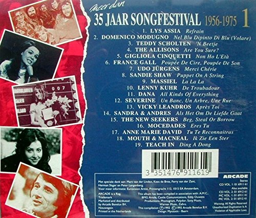 35 Jaar Songfestival 1956-1975 Vol 1