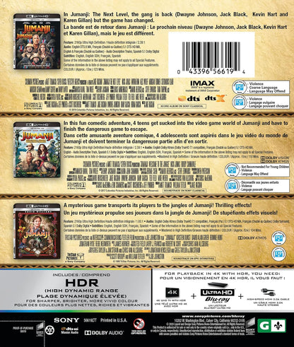Jumanji (1995) / Jumanji: The Next Level / Jumanji: Welcome to the Jungle - Set  (Bilingual