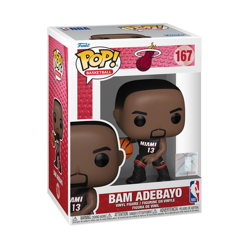Funko POP! NBA: Heat - Bam Adebayo - Collectable Vinyl Figure - Gift Idea - Official Merchandise - Toys for Kids & Adults - Sports Fans - Model Figure for Collectors and Display