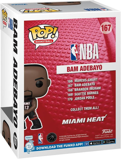 Funko POP! NBA: Heat - Bam Adebayo - Collectable Vinyl Figure - Gift Idea - Official Merchandise - Toys for Kids & Adults - Sports Fans - Model Figure for Collectors and Display