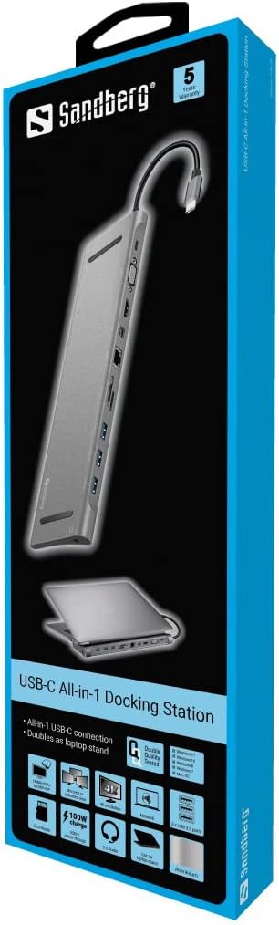 Sandberg 1x USB-C All-in-1 Docking Station, Other