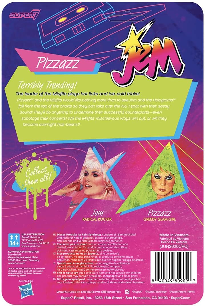 Super 7 Jem and the Holograms ReAction - Pizzazz