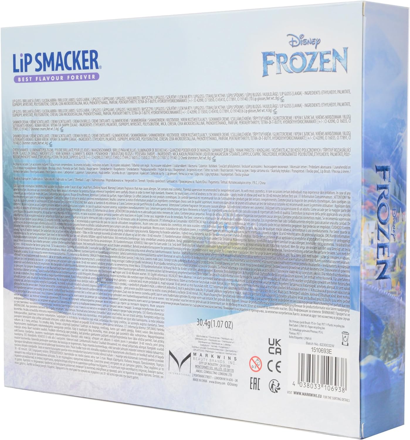 Children`S Make-Up Set Frozen Mirror 25 X 5 X 30 Cm