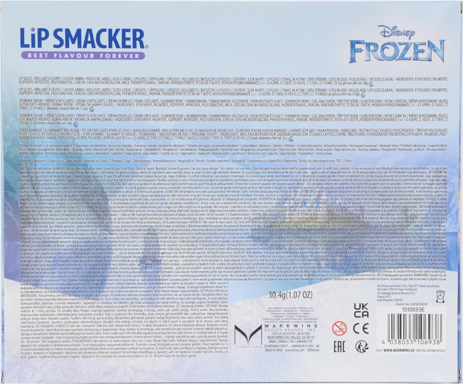 Children`S Make-Up Set Frozen Mirror 25 X 5 X 30 Cm