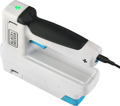 Black+Decker 3.6V Cordless Stapler Crafting Range with 800 12mm Staples and 200 15mm Finish Nails BCN115-XJ