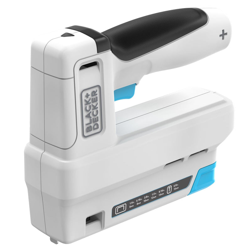 Black+Decker 3.6V Cordless Stapler Crafting Range with 800 12mm Staples and 200 15mm Finish Nails BCN115-XJ