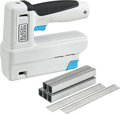 Black+Decker 3.6V Cordless Stapler Crafting Range with 800 12mm Staples and 200 15mm Finish Nails BCN115-XJ