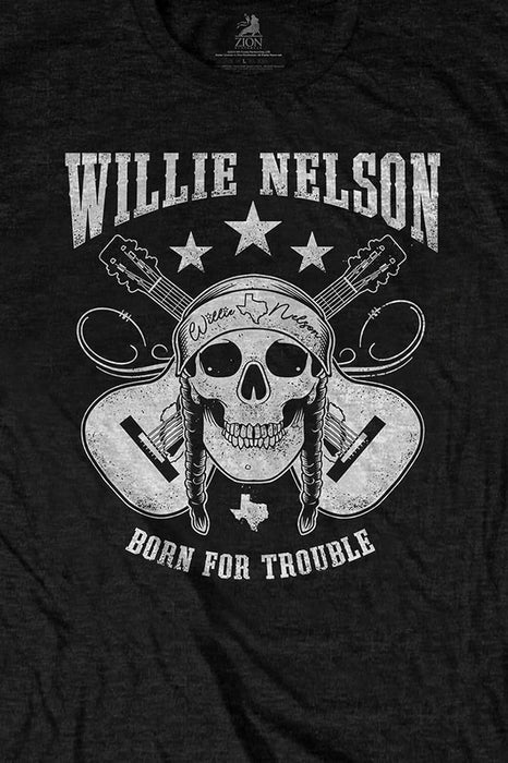 Willie Nelson T Shirt Skull Logo New Official Men's