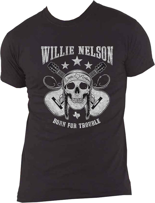Willie Nelson T Shirt Skull Logo New Official Men's