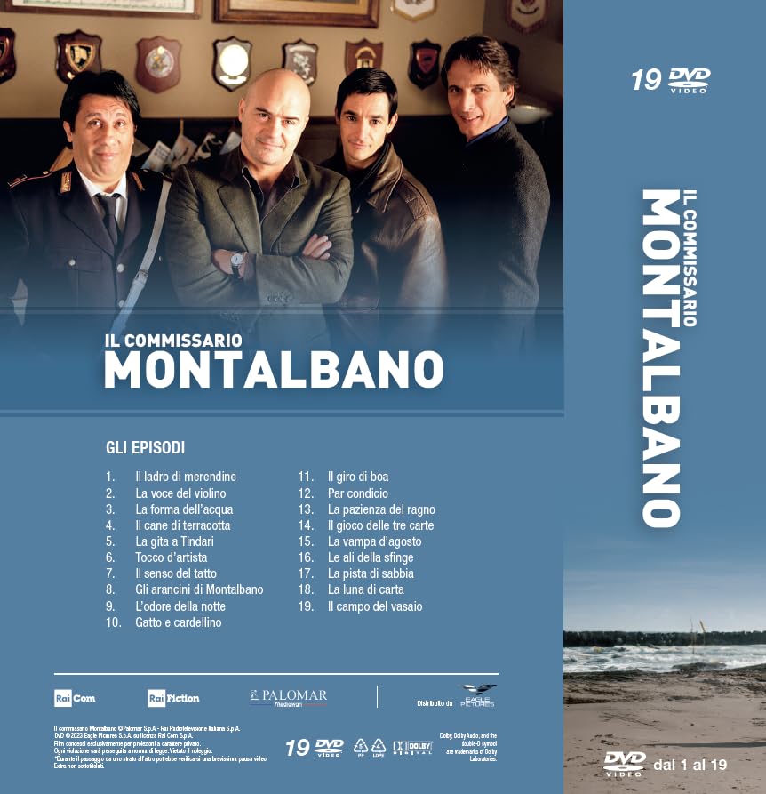 Cofanetto Montalbano La Serie Completa - (38 Dvd)