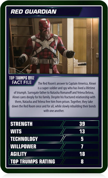 Top Trumps Marvel Cinematic Universe Volume 2 Special Card Game, Play with Spider-Man, Captain America and Scarlet Witch, Educational travel game, makes a great gift for ages 6 plus