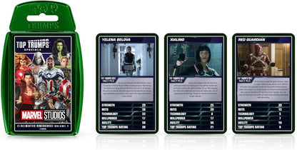 Top Trumps Marvel Cinematic Universe Volume 2 Special Card Game, Play with Spider-Man, Captain America and Scarlet Witch, Educational travel game, makes a great gift for ages 6 plus