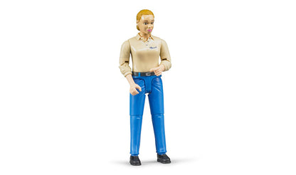 Woman in Blue Jeans and Shoes