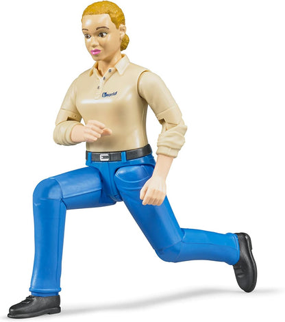 Woman in Blue Jeans and Shoes