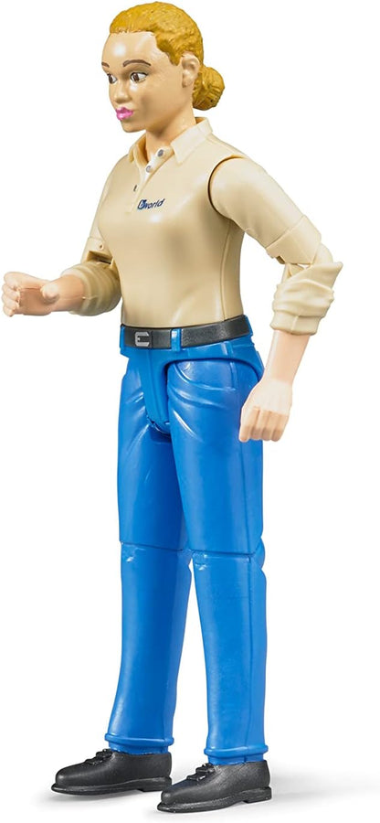 Woman in Blue Jeans and Shoes