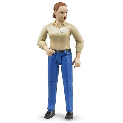 Woman in Blue Jeans and Shoes