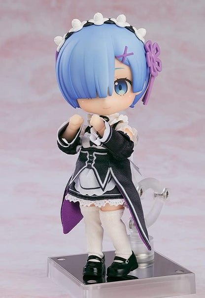 Nendoroid Doll Re Zero - Starting Life in Another World Rem Non-Scale Fabric, Magnet, Plastic Pre-Painted Action Figure Rem body + Oofuku