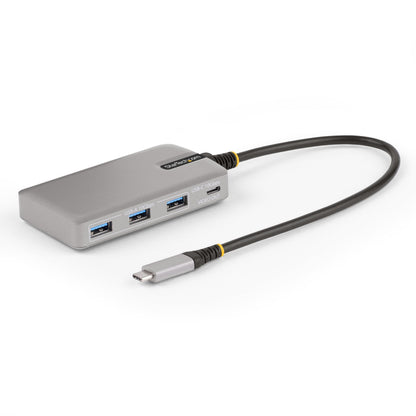 StarTech.com 4-Port USB-C Hub with USB-C DP Alt Mode Video Output 4K 60Hz - 3x USB-A, 1x USB Type-C, 100W Power Delivery Pass-Through, USB 3.2 10Gbps, 1ft/30cm Cable, Portable USB Hub (HB31C3A1CDPPD3