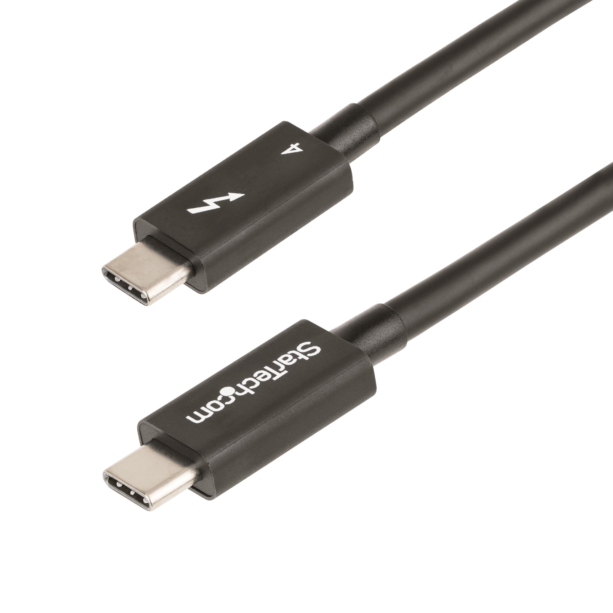 StarTech.com 1.6ft (50cm) Thunderbolt 4 Cable - 40Gbps - 100W PD - 4K/8K Video - Thunderbolt Cable - Compatible w/USB 4/Thunderbolt 3/USB 3.2/USB Type-C/DisplayPort (TBLT4MM50CM