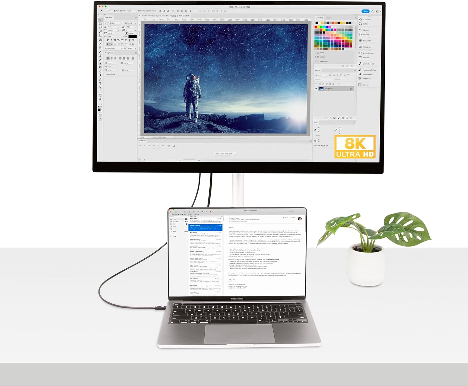 StarTech.com 1.6ft (50cm) Thunderbolt 4 Cable - 40Gbps - 100W PD - 4K/8K Video - Thunderbolt Cable - Compatible w/USB 4/Thunderbolt 3/USB 3.2/USB Type-C/DisplayPort (TBLT4MM50CM
