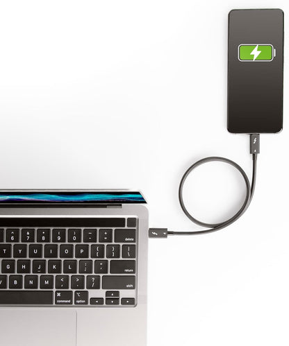 StarTech.com 1.6ft (50cm) Thunderbolt 4 Cable - 40Gbps - 100W PD - 4K/8K Video - Thunderbolt Cable - Compatible w/USB 4/Thunderbolt 3/USB 3.2/USB Type-C/DisplayPort (TBLT4MM50CM