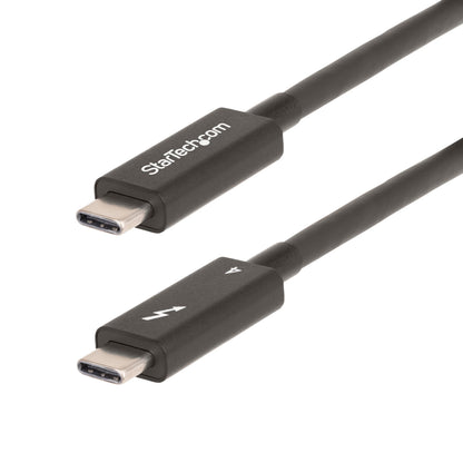 StarTech.com 6ft (2m) Active Thunderbolt 4 Cable - 40Gbps - 100W PD - 4K/8K Video - Thunderbolt Cable - Compatible w/USB4/DP Alt Mode, Thunderbolt 3, USB 3.2/Type-C (A40G2MB-TB4-CABLE