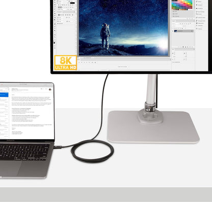 StarTech.com 6ft (2m) Active Thunderbolt 4 Cable - 40Gbps - 100W PD - 4K/8K Video - Thunderbolt Cable - Compatible w/USB4/DP Alt Mode, Thunderbolt 3, USB 3.2/Type-C (A40G2MB-TB4-CABLE