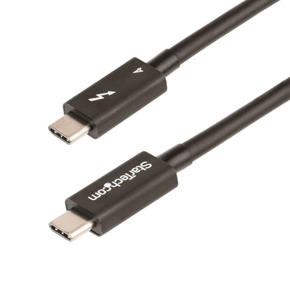 StarTech.com 3ft (1m) Thunderbolt 4 Cable - 40Gbps - 100W PD - 4K/8K Video - Thunderbolt Cable - Compatible w/ USB4/Thunderbolt 3/USB 3.2/USB Type-C/DisplayPort (TBLT4MM1M
