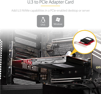 U.3 To Pcie Adapter Card - Pci Express 4. U.3 Nvme Ssds