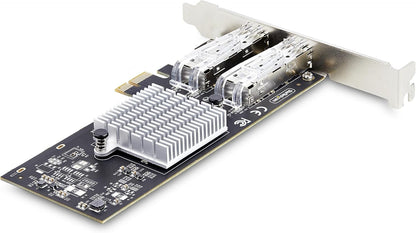 StarTech.com 2-Port GbE SFP Network Card, PCIe 2.0 x1, Intel I350-AM2 2x 1GbE Controller, 1000BASE Copper/Fiber Optic, Dual-Port Gigabit Ethernet NIC, Desktop/Server Backplanes (P021GI-NETWORK-CARD