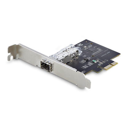 StarTech.com 1-Port GbE SFP Network Card, PCIe 2.1 x1, Intel I210-IS, 1GbE Controller, 1000BASE Copper/Fiber Optic, Single-Port Gigabit Ethernet NIC, Desktop/Server Backplanes (P011GI-NETWORK-CARD
