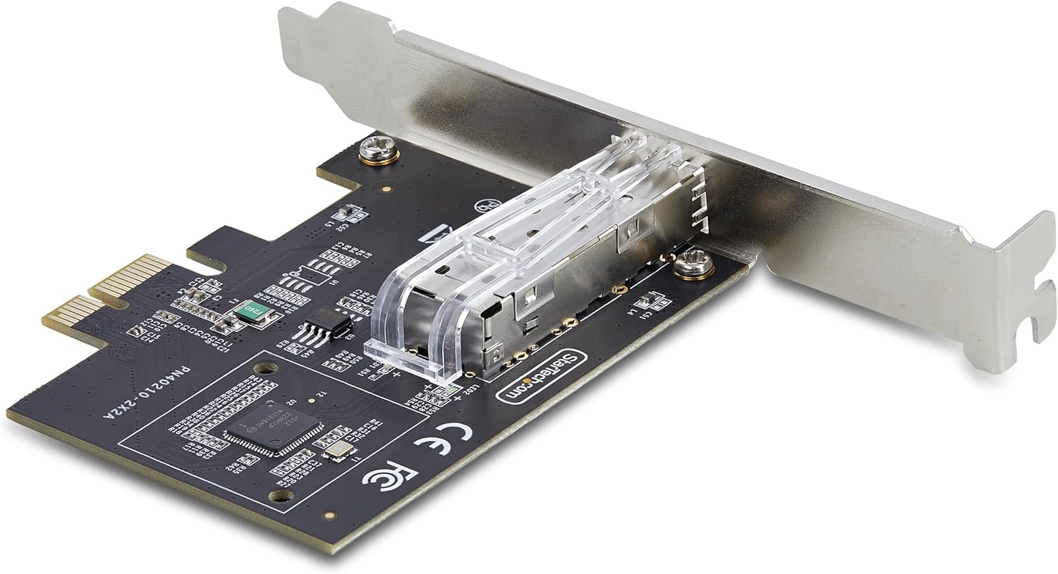 StarTech.com 1-Port GbE SFP Network Card, PCIe 2.1 x1, Intel I210-IS, 1GbE Controller, 1000BASE Copper/Fiber Optic, Single-Port Gigabit Ethernet NIC, Desktop/Server Backplanes (P011GI-NETWORK-CARD