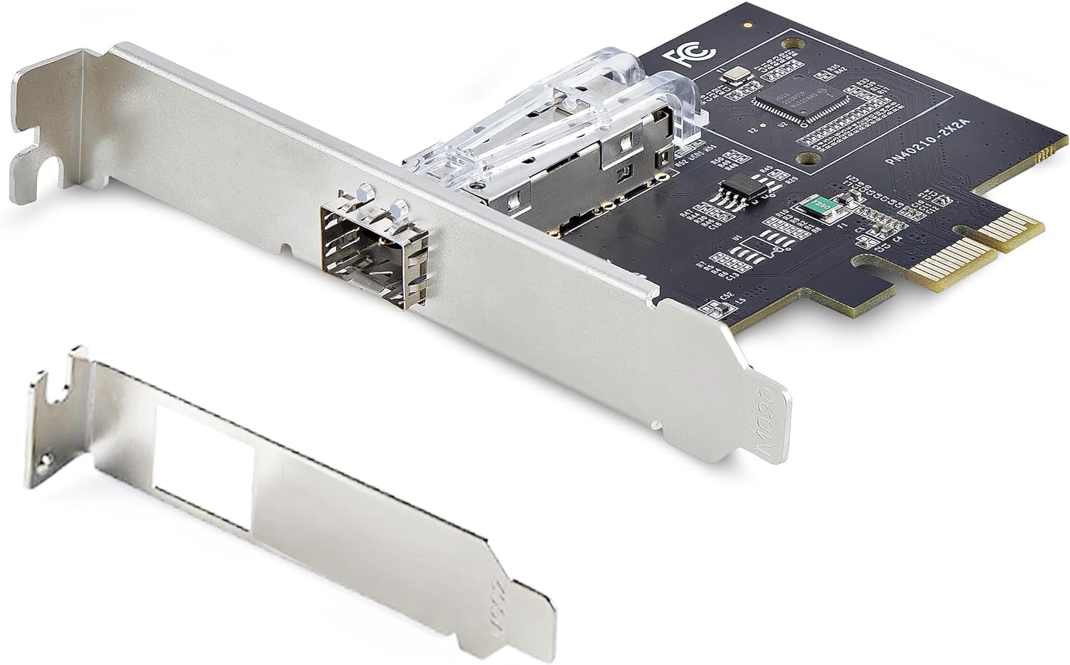 StarTech.com 1-Port GbE SFP Network Card, PCIe 2.1 x1, Intel I210-IS, 1GbE Controller, 1000BASE Copper/Fiber Optic, Single-Port Gigabit Ethernet NIC, Desktop/Server Backplanes (P011GI-NETWORK-CARD