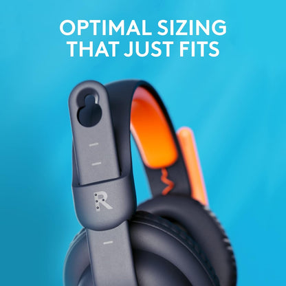 Logitech Zone Learn Wired Headset with Microphone for Learners, Comfortable and Adjustable Fit for Kids, USB C, for Windows/MacOS/iPadOS/Android/Mobile - Over-Ear, Blue