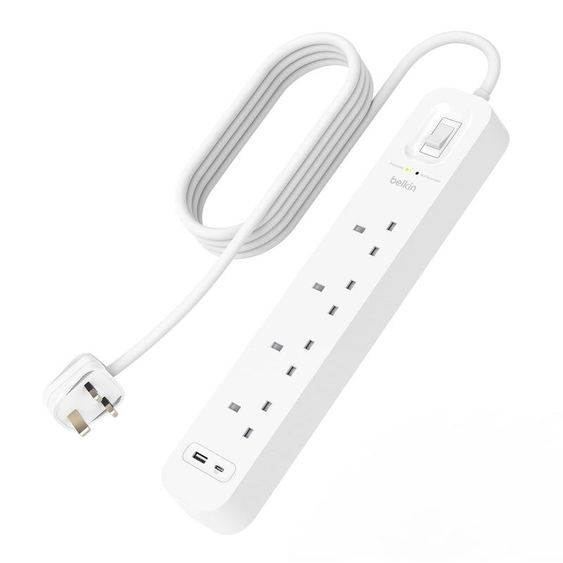 Surge Protection With Usb C 4 Outlet