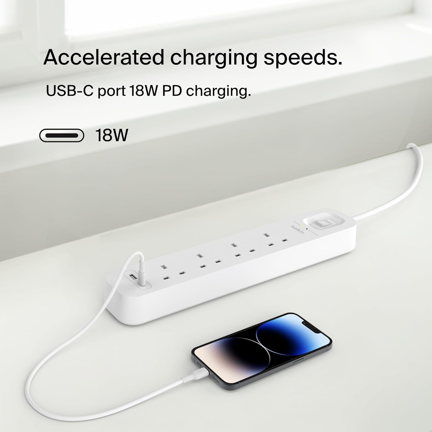 Surge Protection With Usb C 4 Outlet